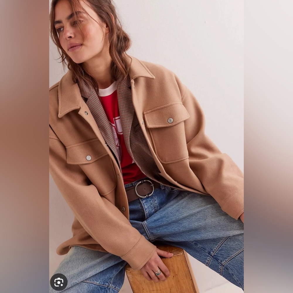 NWOT FREE PEOPLE LOLA SHIRT JACKET $168